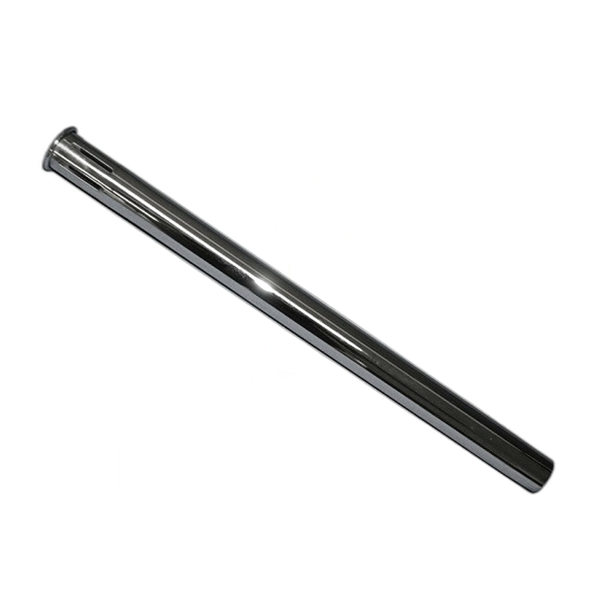 Fit All Chrome Slotted Vacuum Wand, Straight Friction-Fit Both Ends