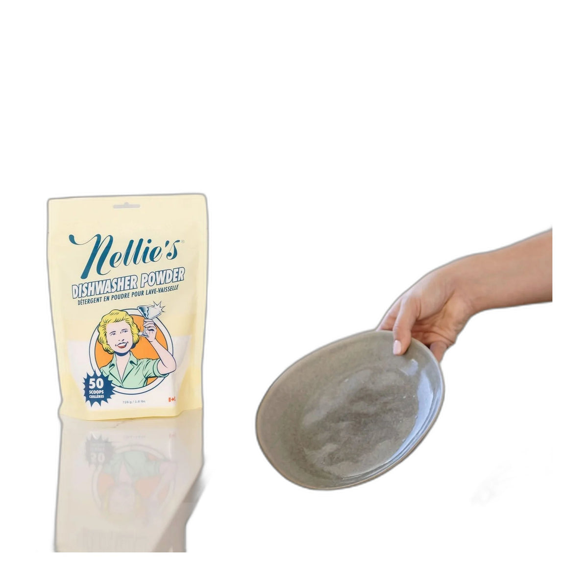 Nellie's Dishwasher Powder Pouch, 50 Loads