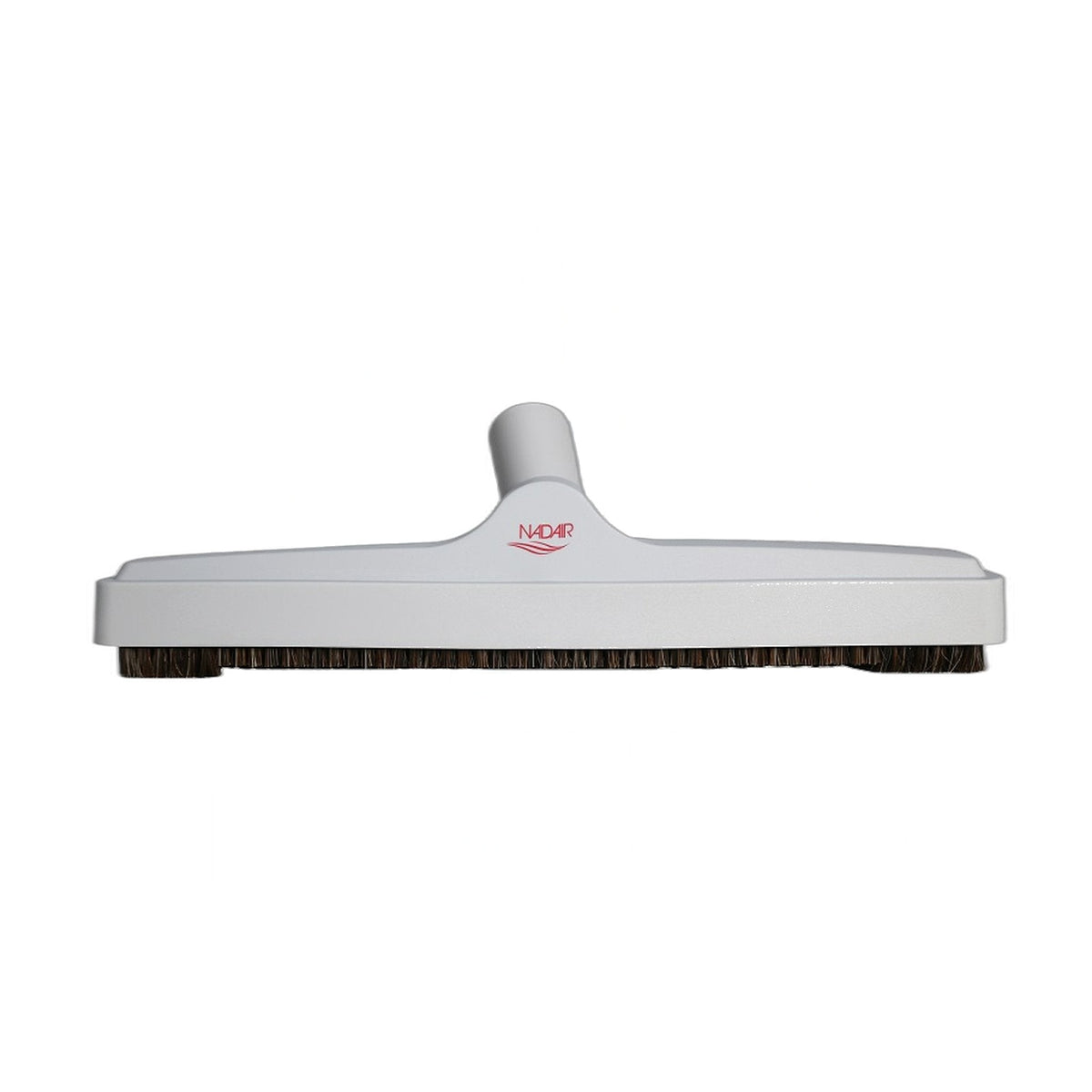 Nadair 12" Floor Brush with Horsehair Bristle - 1-1/4" Fit, Grey
