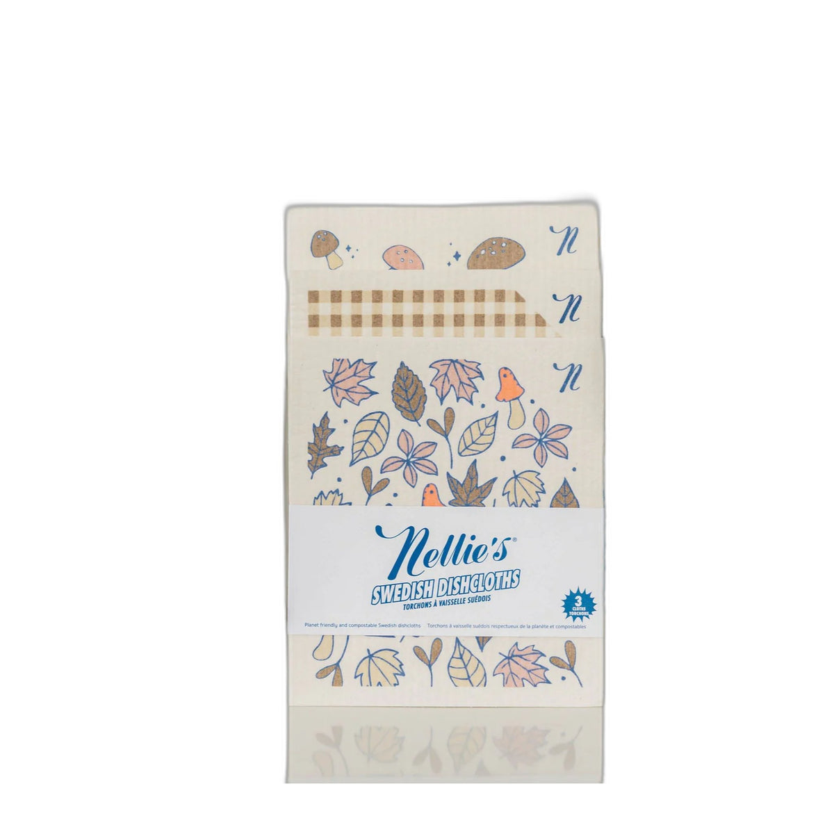 Nellie's Swedish Dish Cloths 3-Pack, Spring