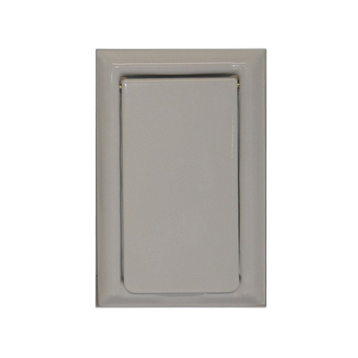 VacuMaid White Metal Inlet Valve with Microswitch, 1-1/2" Hole, Single Pin